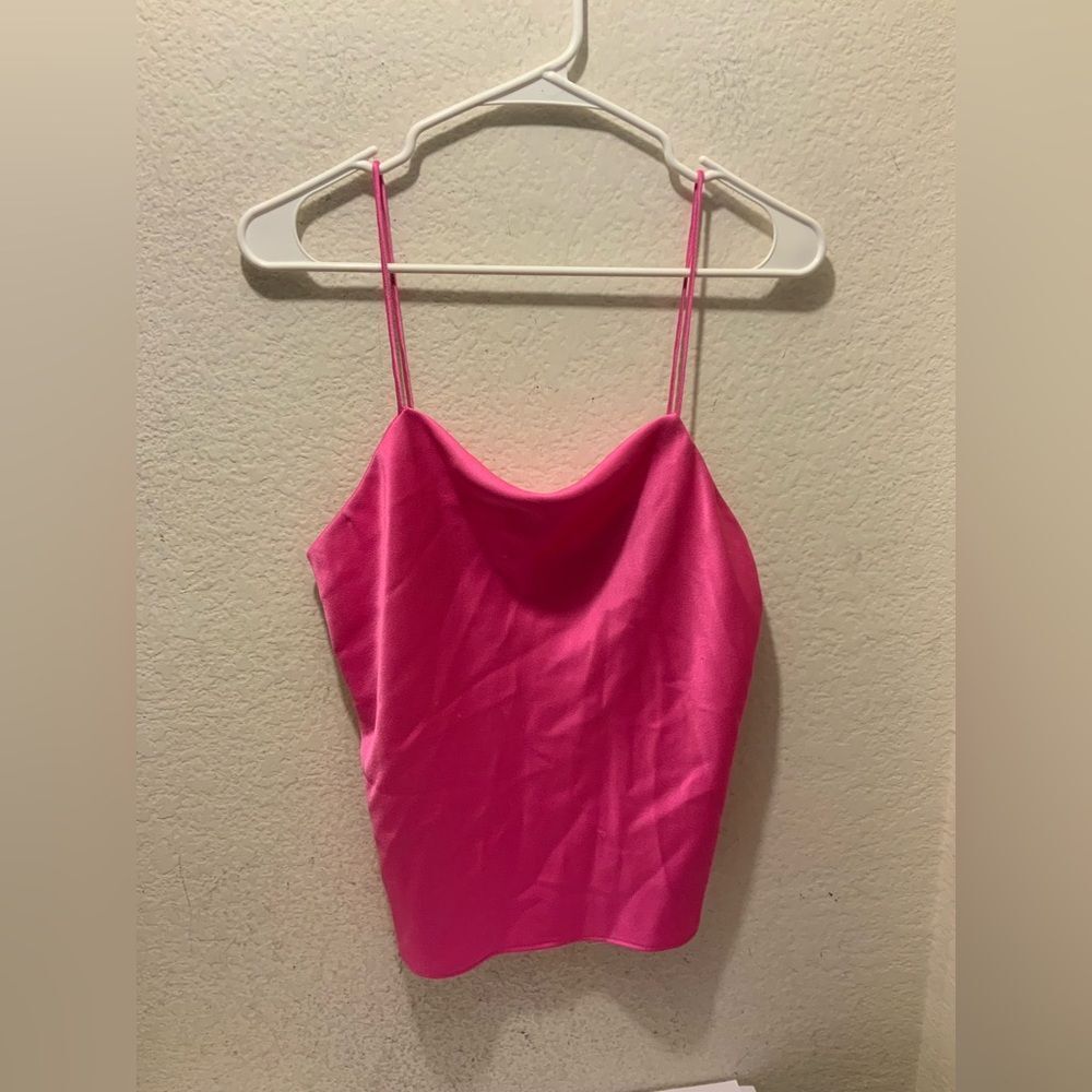 Alice + Olivia Satin Tank size small in pink